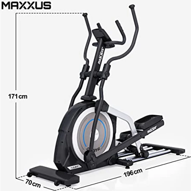 MAXXUS Crosstrainer CX 6.1 - Für Zuhause, LCD Display, Leise, mit Bluetooth, Magnetbremse, 12 Programmen, 29 Schwungmasse, bis 160 kg - Ellipsentrainer, Elliptischer Heimtrainer, Cardio Trainingsgerät - Preisvergleich – Bild 5