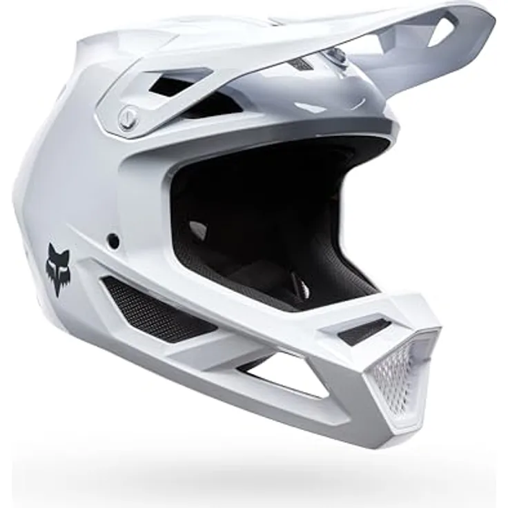 Fox Racing Rampage MTB Fullface Helm, Downhill-Helm mit Mips Rotationsschutz, 360 Grad Belüftung, Weiß, Größe 2X