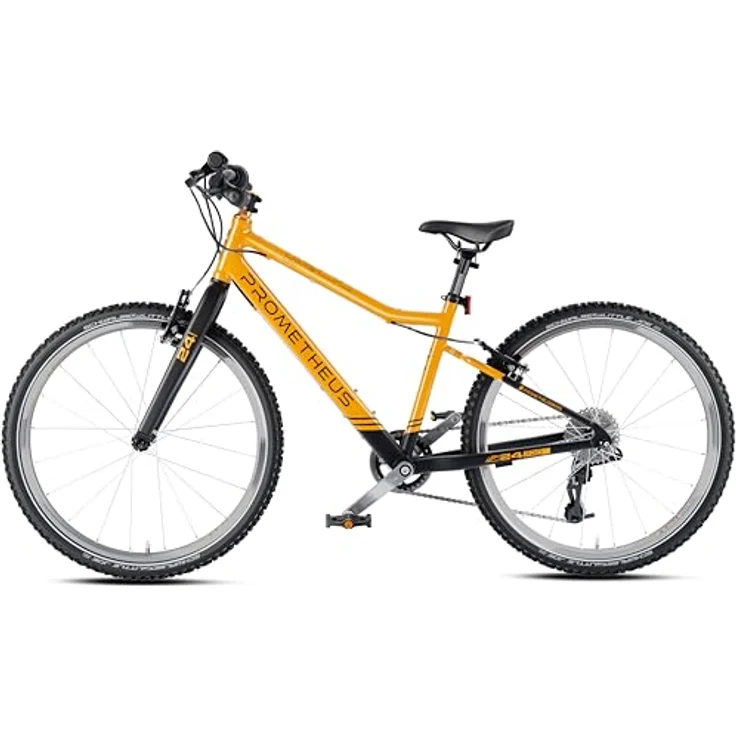 PROMETHEUS BICYCLES PRO 24 Zoll Kinderfahrrad, 8 Gang SRAM Schaltwerk, ultraleicht (9.0 kg) Alurahmen, V-Brakes, SCHWALBE Reifen, in Lila – Bild 4