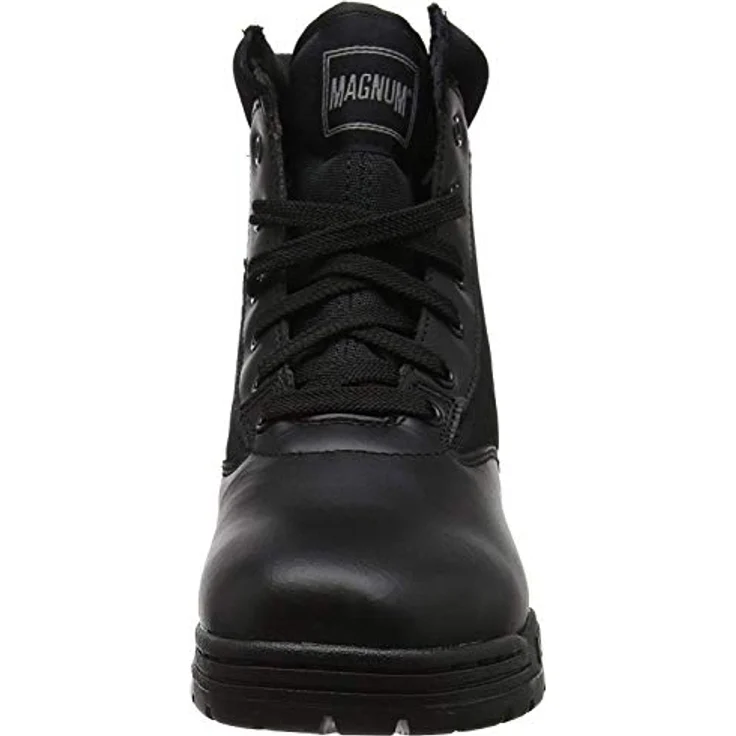 MAGNUM Classic Mid Uniformschuhe Herren, 6“ Einsatzstiefel mit stabiler Leichtstahlplatte, Schwarz, Größe 48 – Bild 2