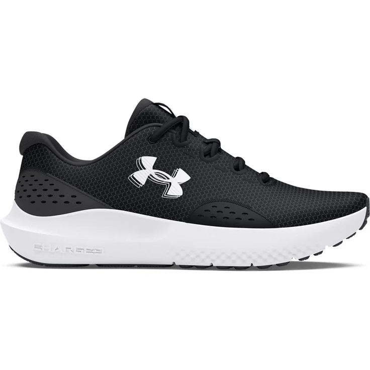 Under Armour Surge 4, Herren Fitness Schuhe Sneaker, leicht und atmungsaktiv, gepolstert, Schwarz/Grau, Schuhgröße 47 EU – Bild 1