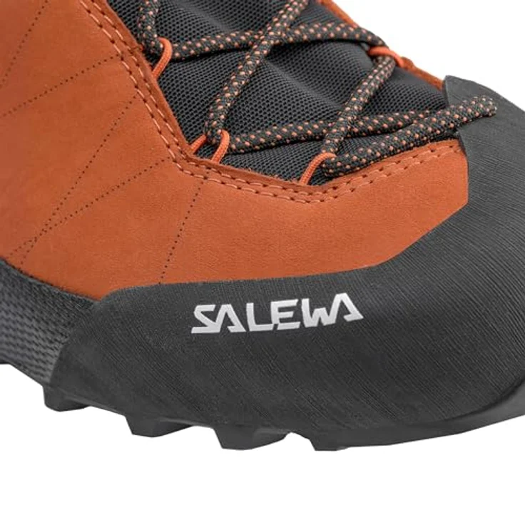 Salewa Wildfire Leather 2 GORE-TEX Herren Wanderschuhe, Schwarz, flexibel und stabil für felsiges Terrain mit griffiger POMOCA® Gummisohle und Climbing Lacing. – Bild 8