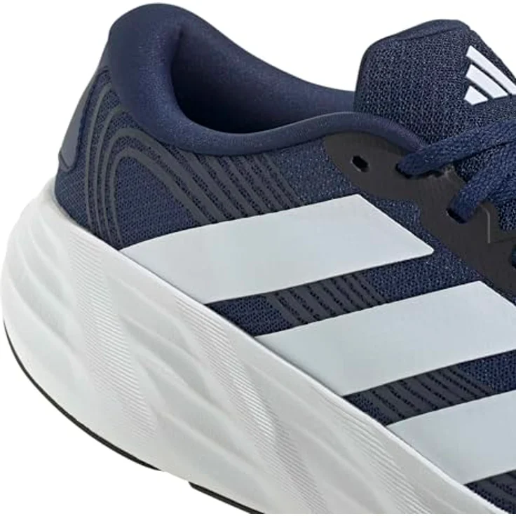 Adidas Galaxy 8 IH9813, Laufschuh mit Cloudfoam Dämpfung, Weiß/Dark Blue/Night Indigo – Bild 5
