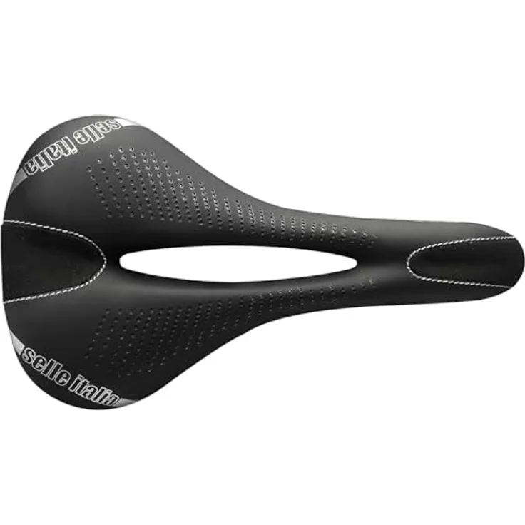 Selle Italia Man Gel Flow Fahrradsattel, anatomische Form und Shock Absorber System, schwarz, L2