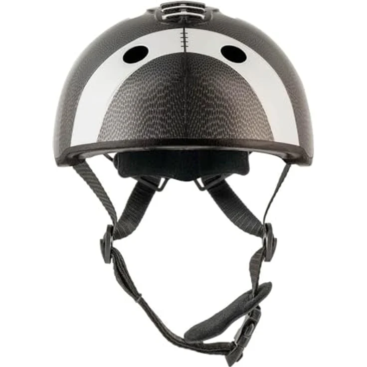 Crazy Safety Football Fahrradhelm, schwarz, für Kinder (49 - 55 cm) mit leichtem Design, optimaler Passform und Belüftungssystem – Bild 2