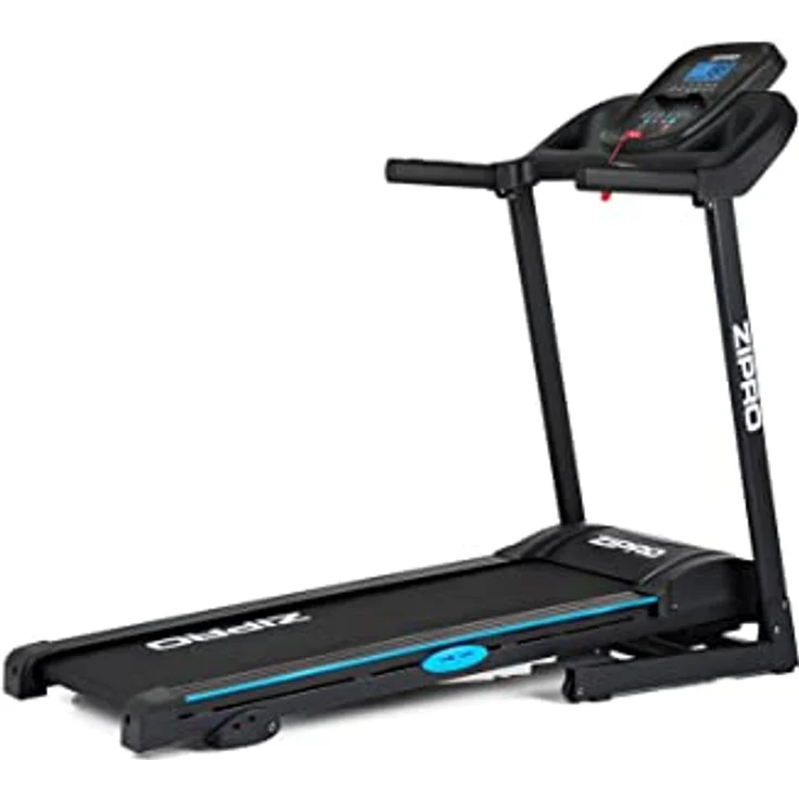 Zipro Laufband mit Steigung Tekno, Treadmill für Zuhause bis 14km/h, Walking Pad bis 120kg, klappbarer Heimtrainer mit 12+3 Trainingsprogrammen, Laufgerät 1.5-2.5 PS Motor, Steigung, LCD Display - Preisvergleich – Bild 1