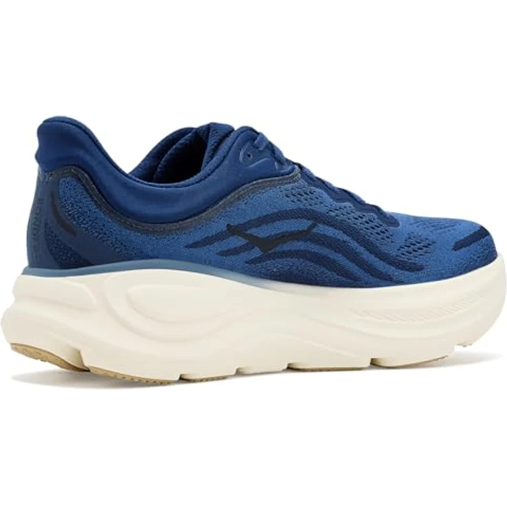 Hoka Bondi 9, Herren Laufschuhe mit maximaler Dämpfung und EVA-Schaumstoff-Zwischensohle, Größe 47 1/3, Blau – Bild 3