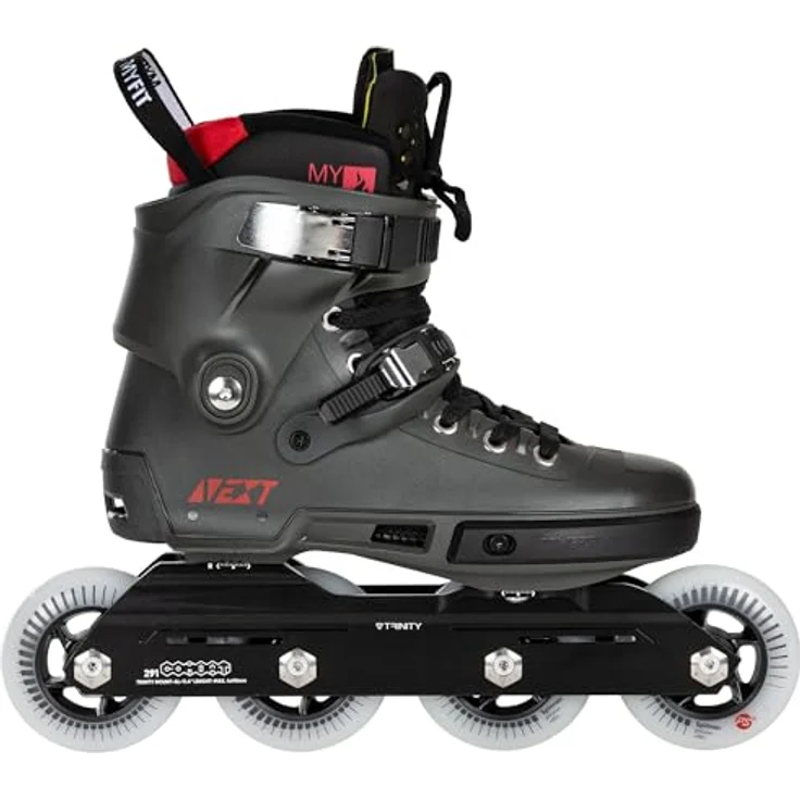POWERSLIDE Next 90 Inline-skates Grau EU 40-41 - Urban Freeride-Stil, HXG-Rocker-Technologie, Trinity-3-Punkte-Montagesystem – Bild 2