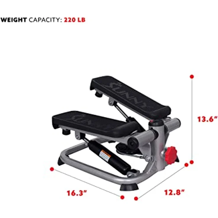 Sunny Health & Fitness Unisex-Adult Ganzkörper-Schrittmaschine-SF-S0978 Stepper, grau, One Size – Bild 5