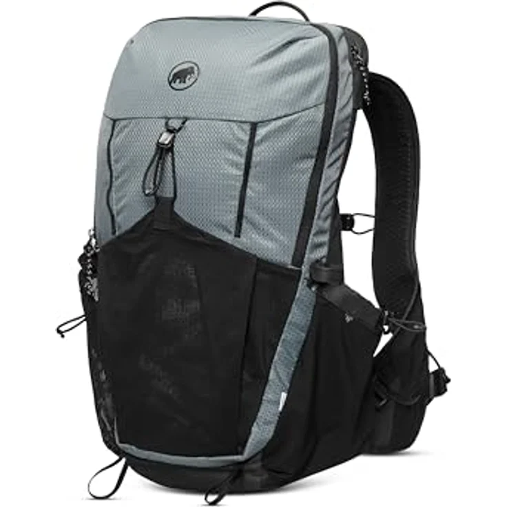 Mammut Ducan 22 STRATA-Black, Wanderrucksack mit Belüftungssystem, integriertem Metallrahmen und Trekkingstockhalterung – Bild 1