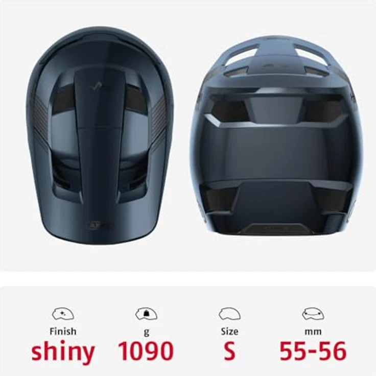 Abus HiDrop, MTB Velohelm (55 - 56 cm) mit schlagfester ABS-Außenschale und guter Belüftung – Bild 3