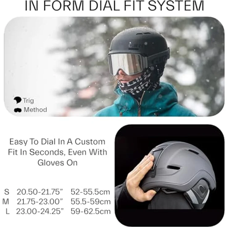 Giro Trig MIPS, Skihelm mit In Form Fit-System, 59 - 62 cm, L, randloses Design, Thermostat Control Ventilation – Bild 4