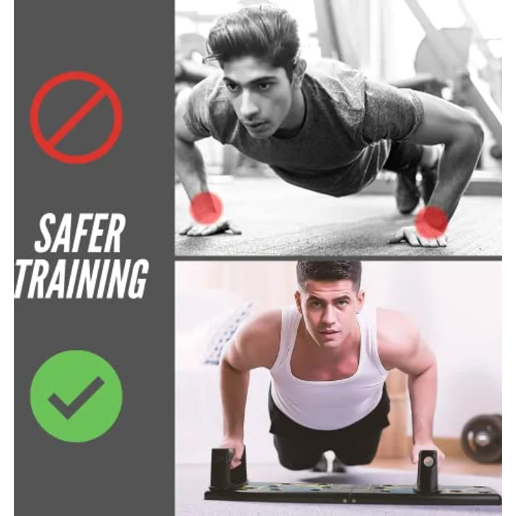 Multifunktionales Flexionbrett 14-in-1, Push-Up Rack Board, faltbar, mit Griffen für Muskeltraining, Training zu Hause. – Bild 4