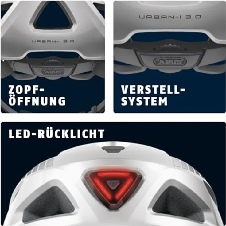 Abus Urban-I 3. 0 Signal silver 56 - 61 cm – Bild 6