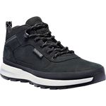 Timberland FIELD TREKKER MID LACE UP SNEAKER, Herren Wanderschuh mit hoher Bodenhaftung und verstärktem Schaft, schwarz