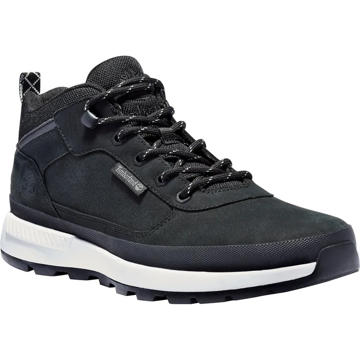 Timberland FIELD TREKKER MID LACE UP SNEAKER, Wanderschuh mit hohem Schaft und profilierter Gummi-Sohle, schwarz