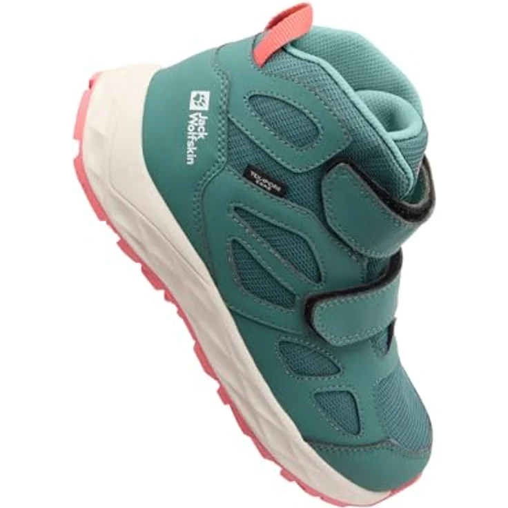 Jack Wolfskin Woodland 2 Texapore Mid Vc K, Mädchen Wanderschuhe, wasserdicht, grün – Bild 5
