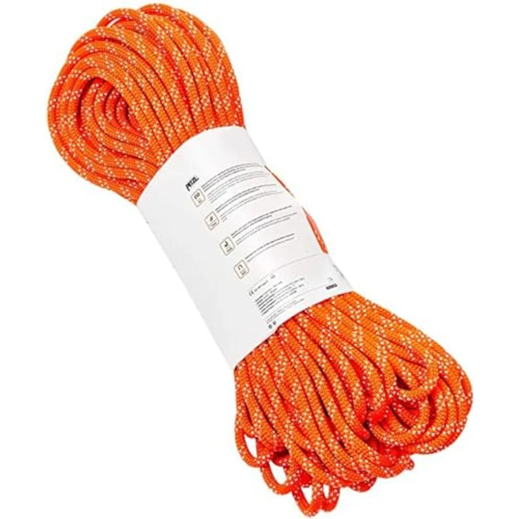 PETZL Verticality, Halbstatisches Kletterseil, 10 mm Durchmesser, orange, 60m, EverFlex-Behandlung, ClimbReady-Technologie – Bild 3
