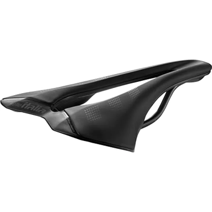 Selle Italia SLR Advan Rennrad-Sattel, Manganstahl-Rahmen, Superflow-Aussparung, optimale Polsterung, Größe L3, Schwarz