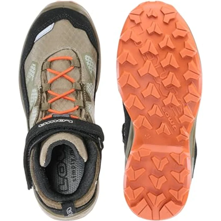 Lowa Maddox Pro GTX Mid VC Jr, wasserdichte Kinder Wanderschuhe mit griffiger Laufsohle und Goretex Membrane, Olive/Black, EU 31 – Bild 6