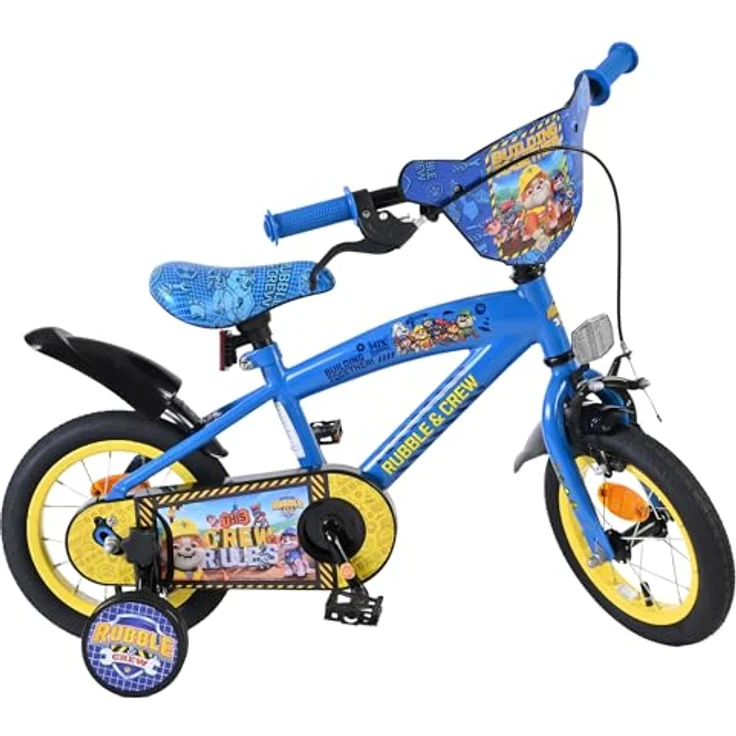 Volare Rubble Kinderfahrrad, 12 Zoll, 1 Gang, ohne Schaltung, mit Handbremsen und abnehmbaren Stützrädern – Bild 1