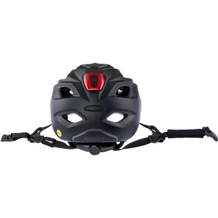 Contec City-Fahrradhelm "Abbey MIPS", schwarz, mit MIPS-Technologie, Safety LED Leuchte, reflektierenden Gurten und einhändig bedienbarem Fidlock Schnappverschluss – Bild 3
