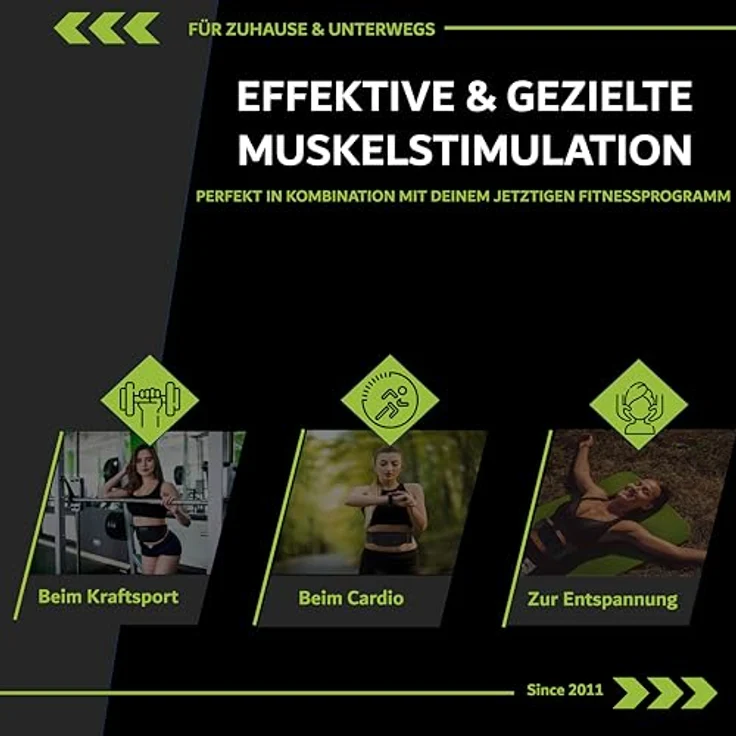 eaglefit - Effektiver EMS-Belt Bauchtrainer für Zuhause – Fitness Bauchmuskeltrainer Trainingsgerät für gezieltes Bauch & Rücken Training (Elektrostimulation) Bauch Trainer Gürtel elektrisch inkl. App – Bild 3