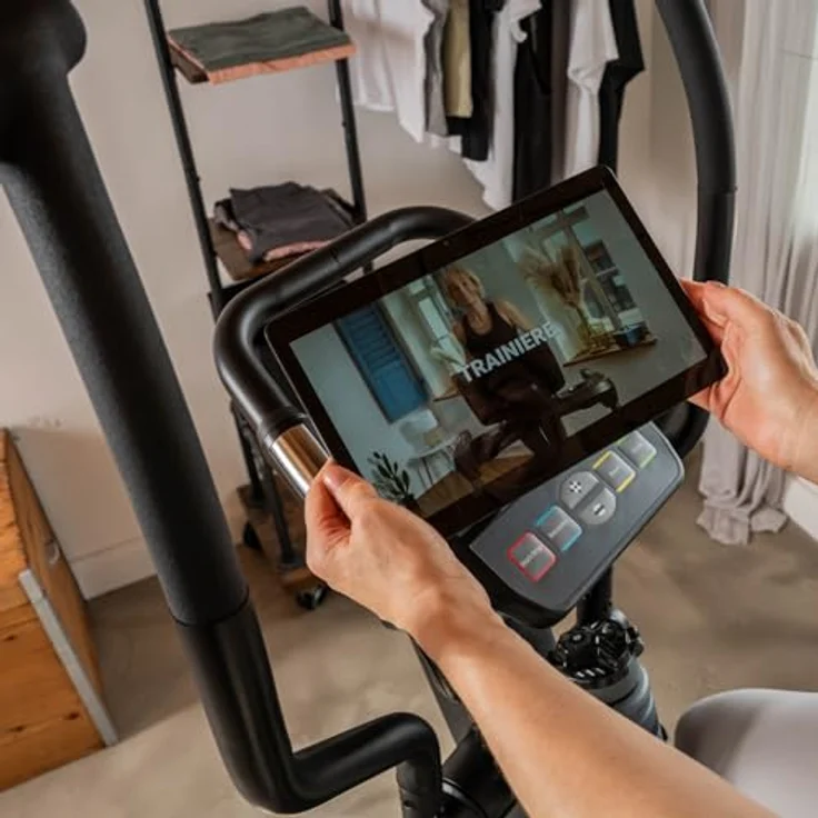 KETTLER Crosstrainer Optima 600, Ellipsentrainer mit 21kg Schwungmasse, 16 Widerstandsstufen, 19 Trainingsprogrammen, LCD-Display, Herzfrequenzmessung, max. Benutzergewicht 136 kg – Bild 5