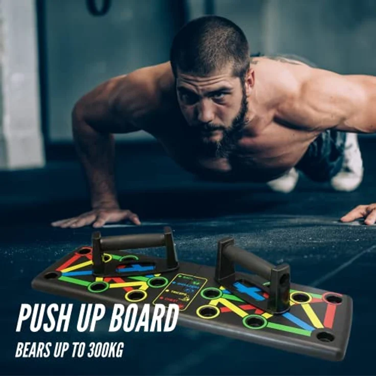 Multifunktionales Flexionbrett 14-in-1, Push-Up Rack Board, faltbar, mit Griffen für Muskeltraining, Training zu Hause. – Bild 2