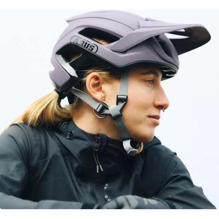 ABUS MTB-Helm Cliffhanger MIPS, Fahrradhelm mit MIPS Aufprallschutz, großen Lüftungsöffnungen, lila, Größe M – Bild 5