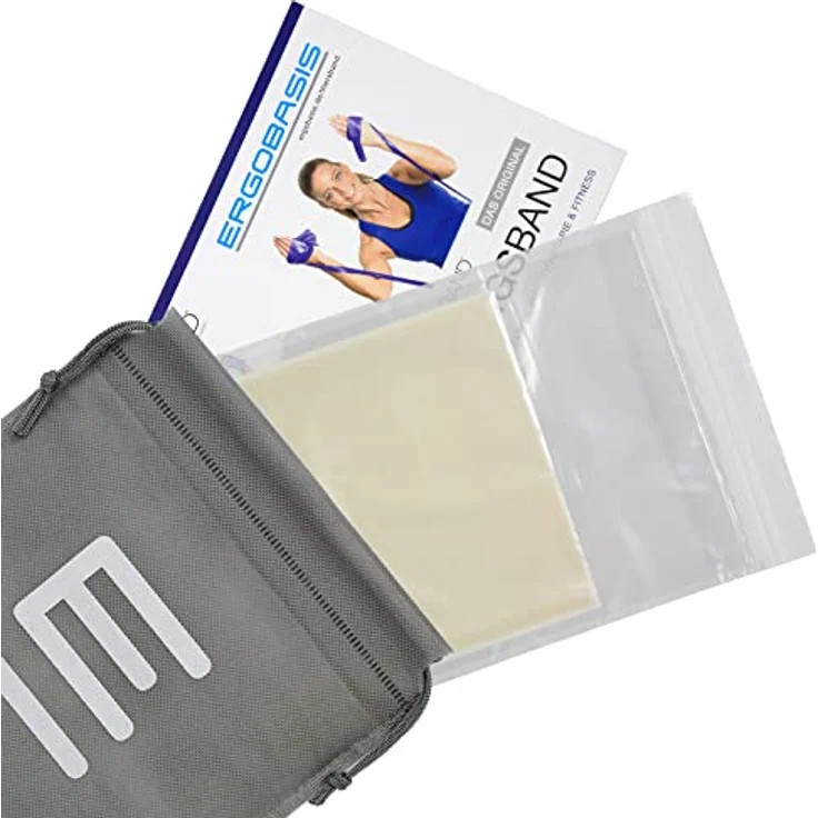 THERABAND Original Übungsband, Widerstandsband in Beige, 2m für Fitness und Pilates – Bild 5