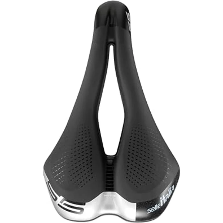 Selle Italia S5 Superflow, Unisex Fahrradsattel in Schwarz, 282 x 136 mm, Sportouring, 325g – Bild 2