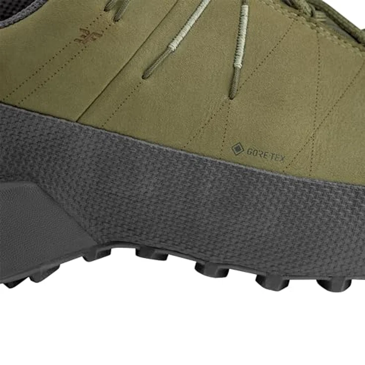 Salewa Wildfire Leather 2 GTX, Laufschuhe aus 1,6 mm Nubukleder, wasserdicht mit C.F.F. Fußbett und Climbing Lacing, schwarz – Bild 9