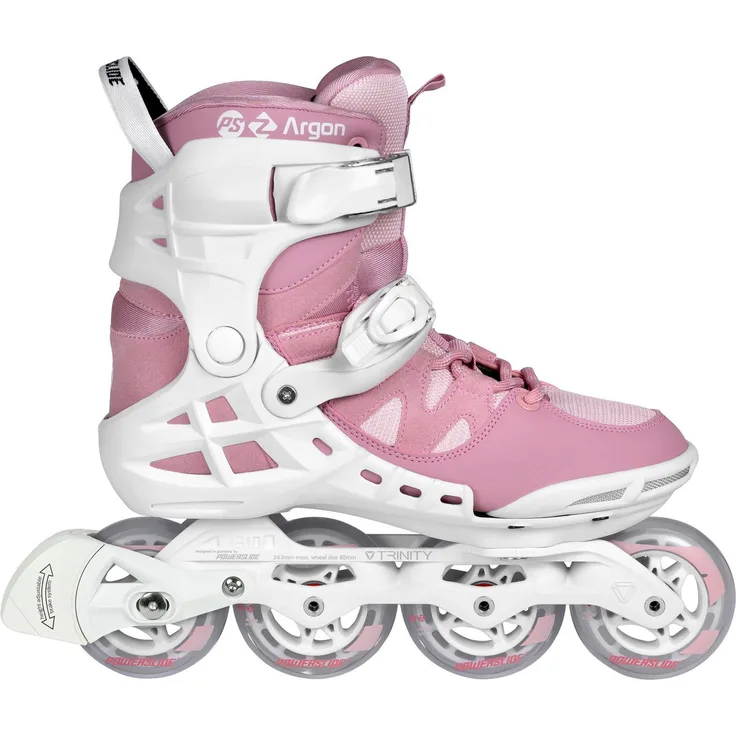 POWERSLIDE Inlineskate Phuzion Argon Rose 80 39, Fitness Skate für Frauen mit 4-Rad-Design