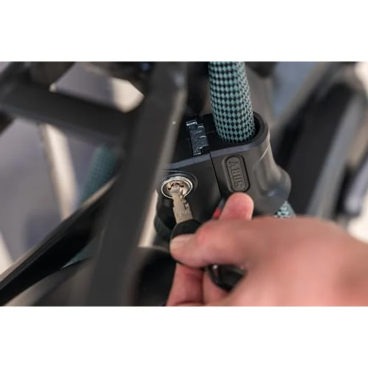 Abus Infinity Loop 1806, Veloschloss mit Double-Loop-Funktion, 110/140 cm, hochflexible IvyTex-Ummantelung – Bild 3