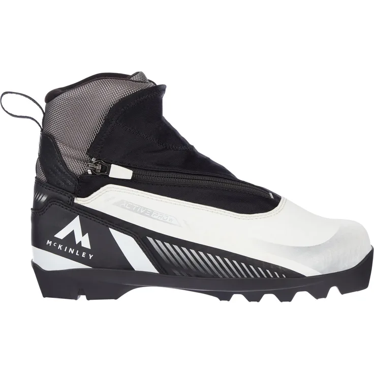 Mc Kinley Active Pro Wanderschuhe, Damen, atmungsaktive Langlauf-Schuhe, Schwarz/Weiß, Größe 41.5