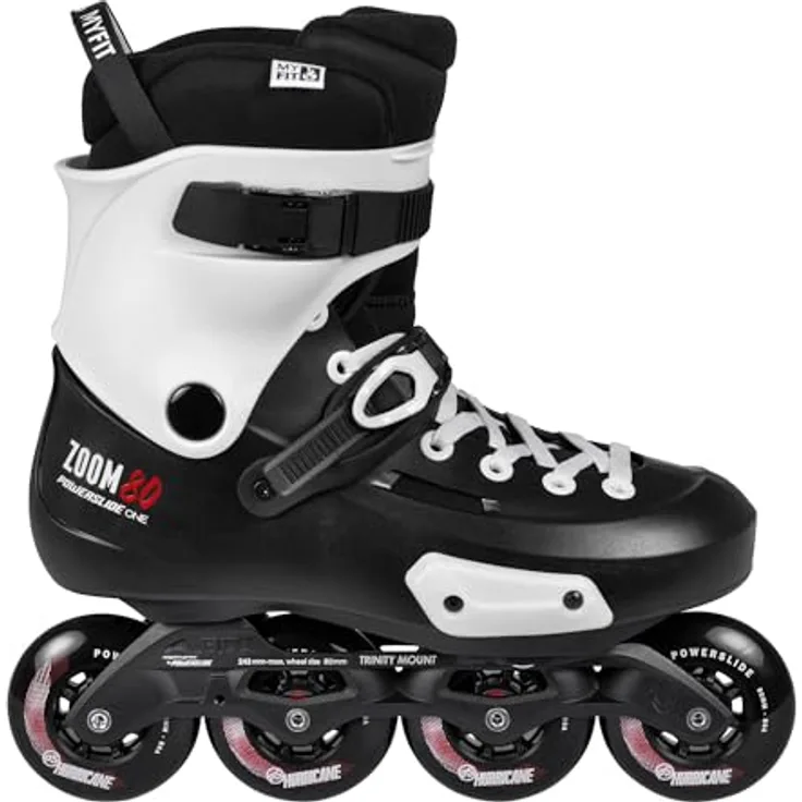 Powerslide Zoom Pro 80, Herren-Inline-Skates mit 80 mm Rollen und präziser Passform