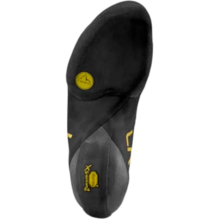 LA SPORTIVA Theory Kletterschuhe, Vibram XS-Grip2 Sohle, Mikrofaser/Velourleder, Gelb/Schwarz, Größe 45,5 – Bild 2
