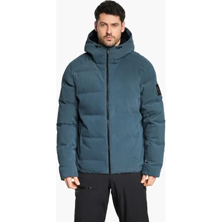 Ziener Skiwear Herren Ski Jacke TYERS-Z, atmungsaktiv und wasserdicht mit PFAS-freier Imprägnierung, iron grey kord, Größe 50 – Bild 3