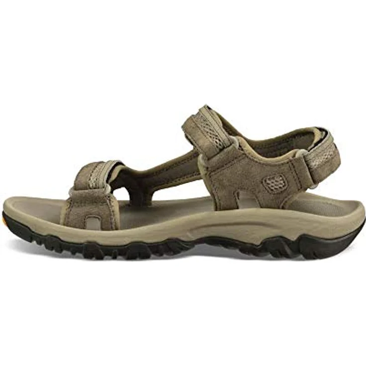 Teva Hudson, Braune Riemchensandale mit erhöhter Sohle für Männer, Größe 44.5, Naturleder und Textil, EVA-Technologie – Bild 3