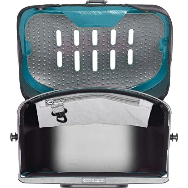 Ortlieb Ultimate Six Classic Bike Bag, große Fahrradtasche mit reflektierenden Details, Petrol-Schwarz, Einheitsgröße – Bild 3