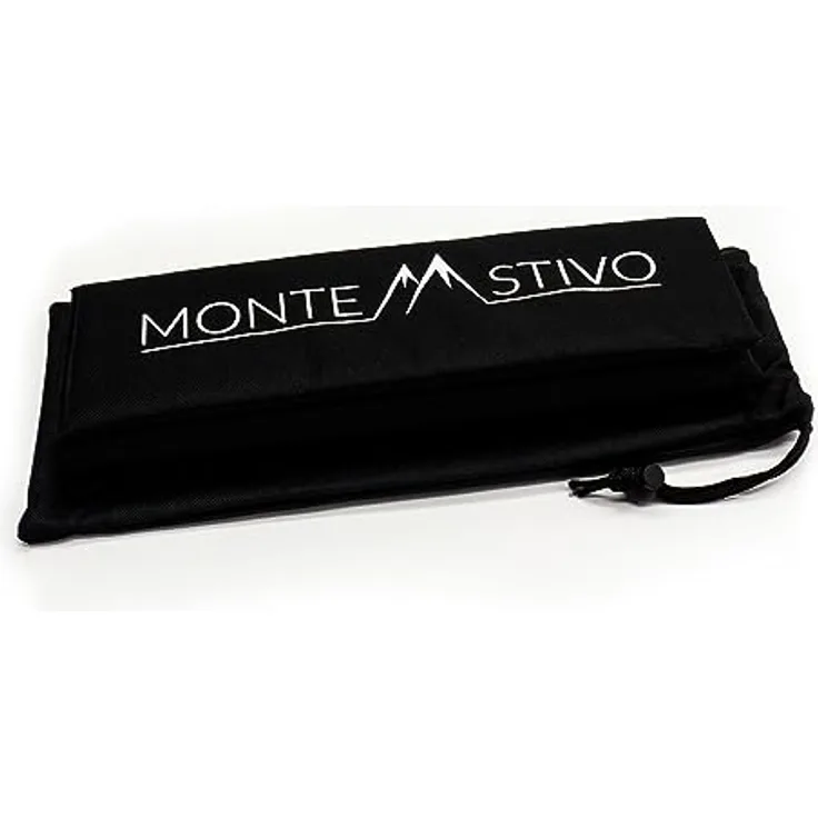 Monte Stivo Expedition, Isoliertes Sitzkissen 30 x 40 cm, 4-Fach faltbar für Kinder und Erwachsene, ideal zum Wandern, Schwarz