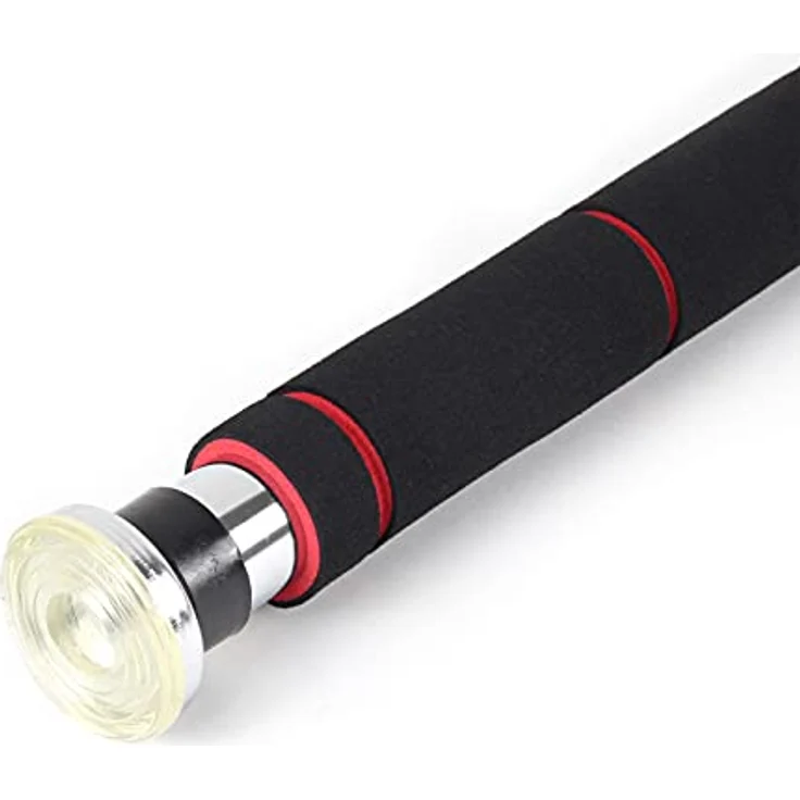 Wiltec Klimmzugstange, Stahl, max. 100 kg, verstellbar 62-85 cm, mit Softgrip, für Krafttraining und vielseitiges Training – Bild 3