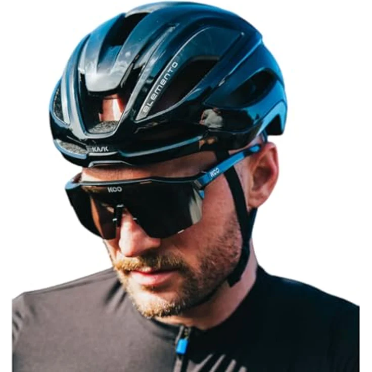 Kask Elemento Black L Fahrradhelm, Hochleistungshelm mit verbesserter Aerodynamik und innovativen Sicherheitsmaterialien – Bild 4