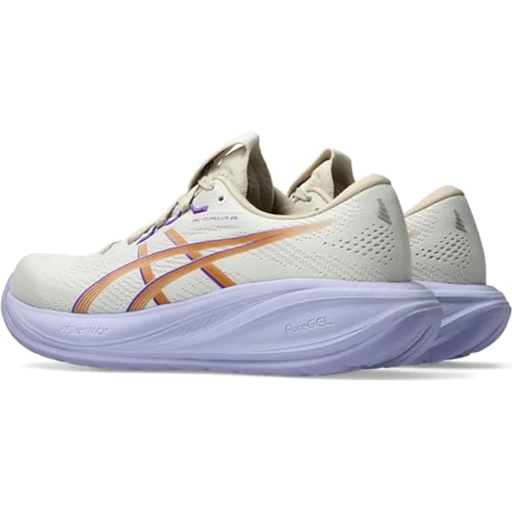 Asics Gel-Cumulus 28, Allround-Laufschuhe für Damen mit hervorragender Dämpfung, Oatmeal/Fresh Air, Größe 39 – Bild 8
