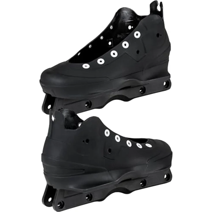 USD Inline Skate Ersatzteil Aeon 60 Shell, schwarze Unibody-Konstruktion für erstklassige Passform und Leistung, Paar – Bild 3