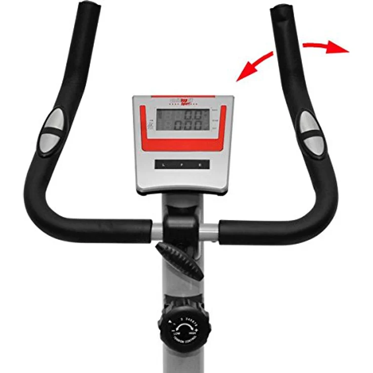 Christopeit AL 1, Ergometer mit Tablet- und Smartphone Halterung, 9 KG Magnet-Brems-System, schwarz – Bild 2