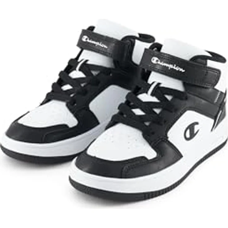 Champion RD18 2.0 MID B PS, rutschfeste Kinder Sneaker für aktive Kids, weiß/schwarz – Bild 3