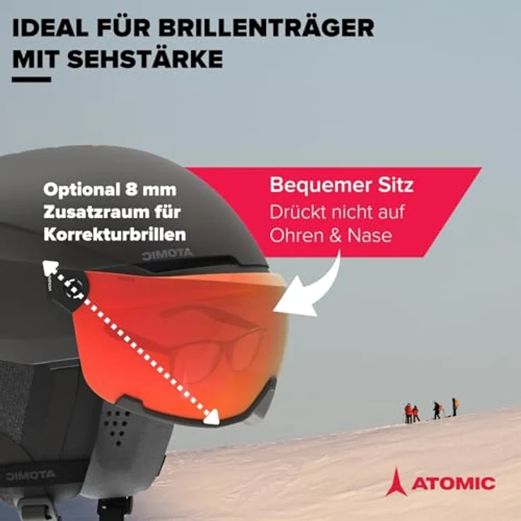 ATOMIC Savor Visor Photo Skihelm mit Visier, Black, Größe XL, maximale Stoßdämpfung, Active Aircon Belüftungssystem, photochromatische Scheibe – Bild 3