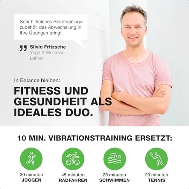 Donnerberg® Vibrationsplatte 3D THERA MP-888 für effektives Ganzkörpertraining, inklusive Zubehör, in Schwarz – Bild 2